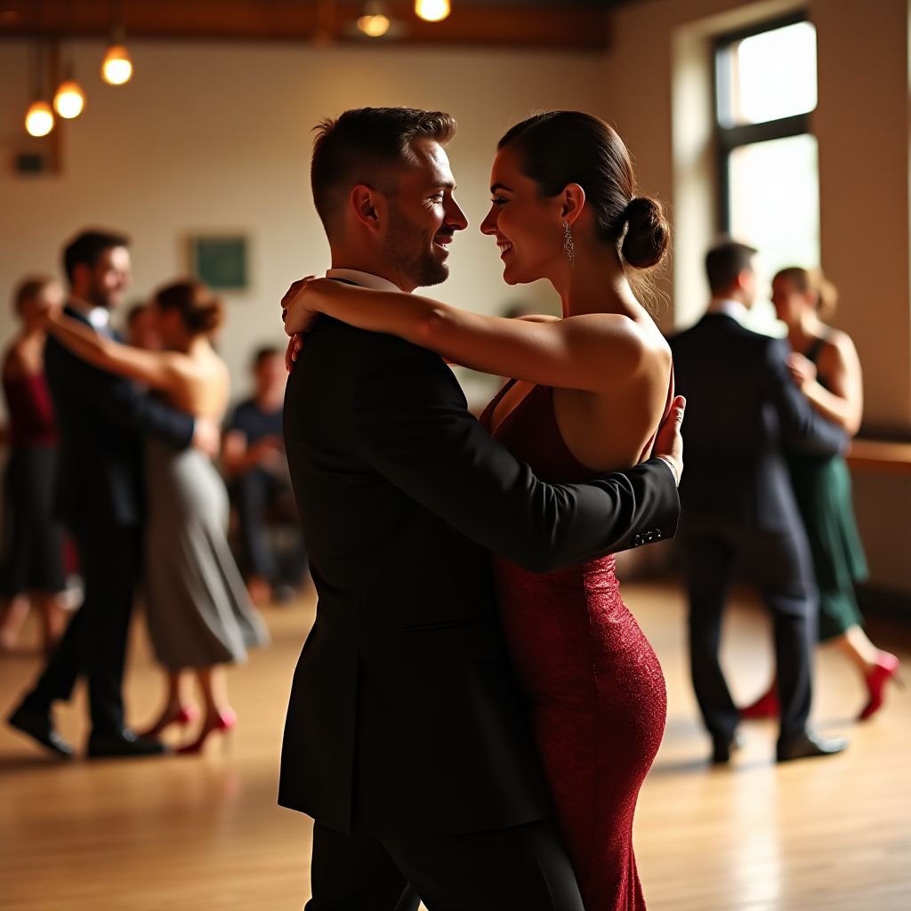 Clase grupal de tango